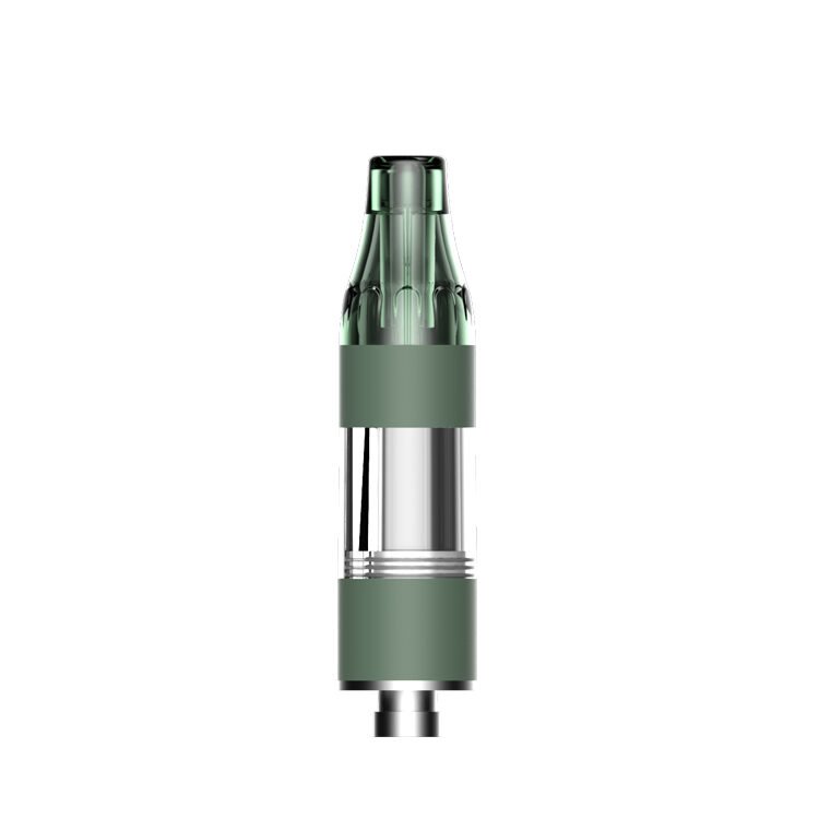 uKERA Ultra Cart 510 thread vape cartridge featuring dark green mouthpiece and transparent oil reservoir