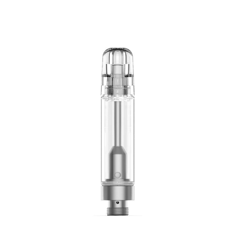 μKERA screw-on 510 vape cartridges built with borosilicate glass tanks and heavy-metal-free 316L stainless steel posts.