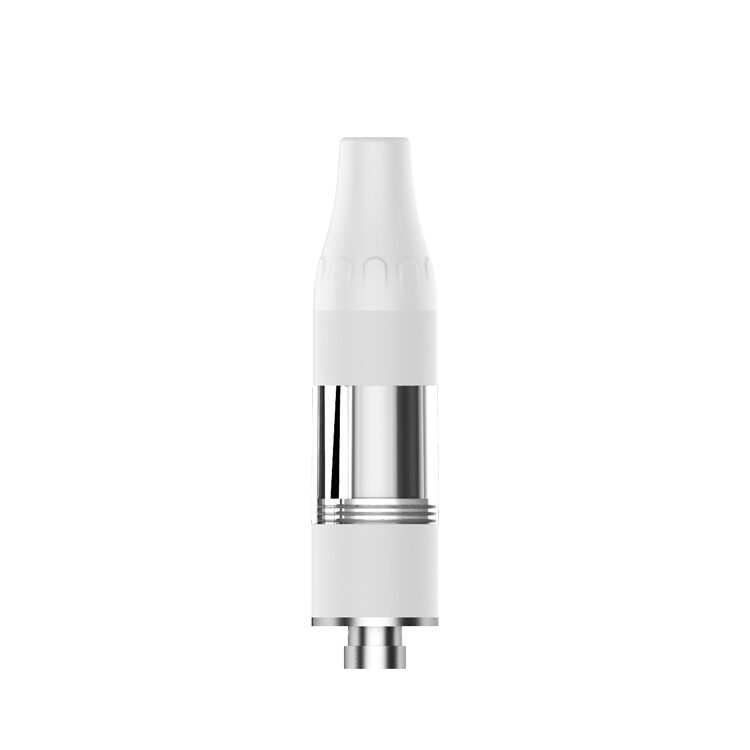 uKERA Ultra Cart 510 thread vape cartridge featuring clean white mouthpiece and transparent oil reservoir
