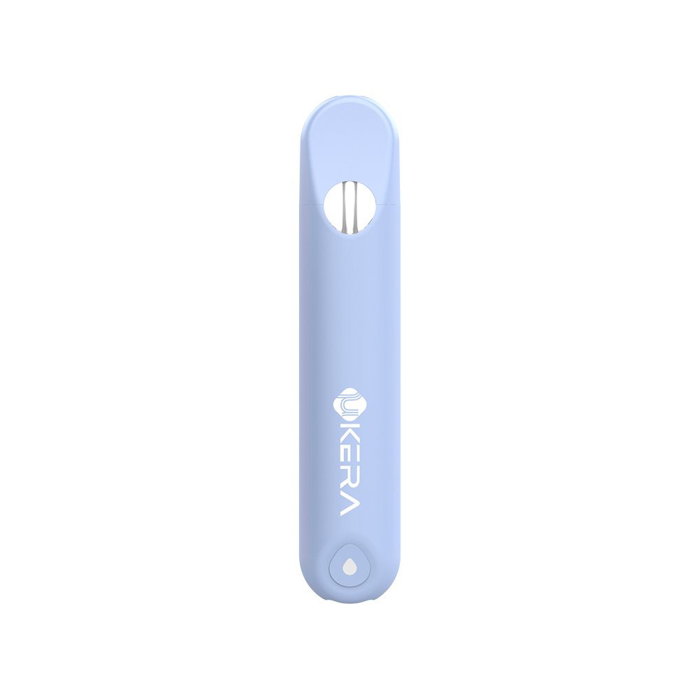 uKERA One compact disposable vape device featuring a clear oil window and ceramic coil technology