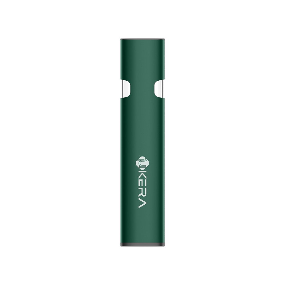 uKERA XP disposable vape detailing the mouthpiece, 0.5g 1.0g PCTG reservoir, ceramic coil, 250mAh rechargeable battery, and Micro-USB charging port.