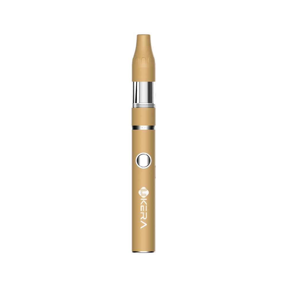 uKERA Ultra Cart 510 battery highlighting single-button variable voltage controls and LED light indicator for customized power output.