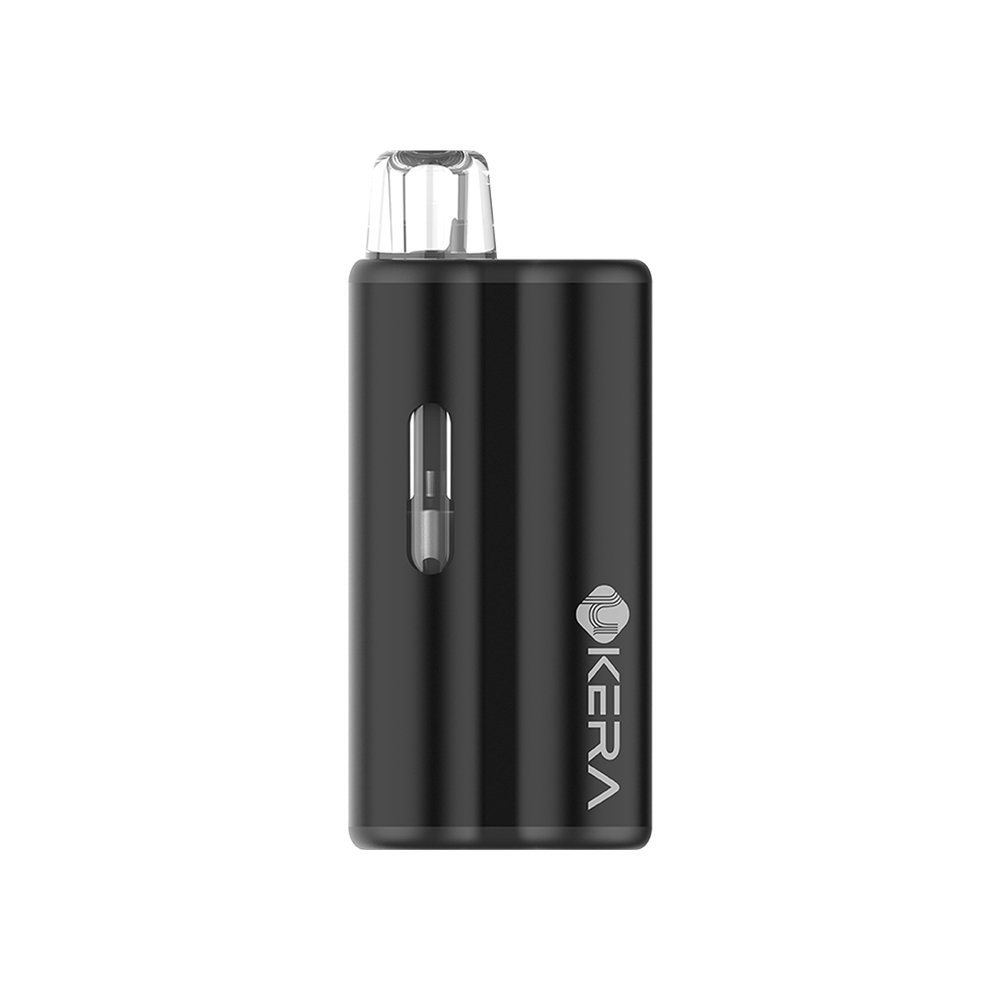 uKERA Mini AIO vape devices displayed in custom colorways with custom-printed brand logos for wholesale supply.