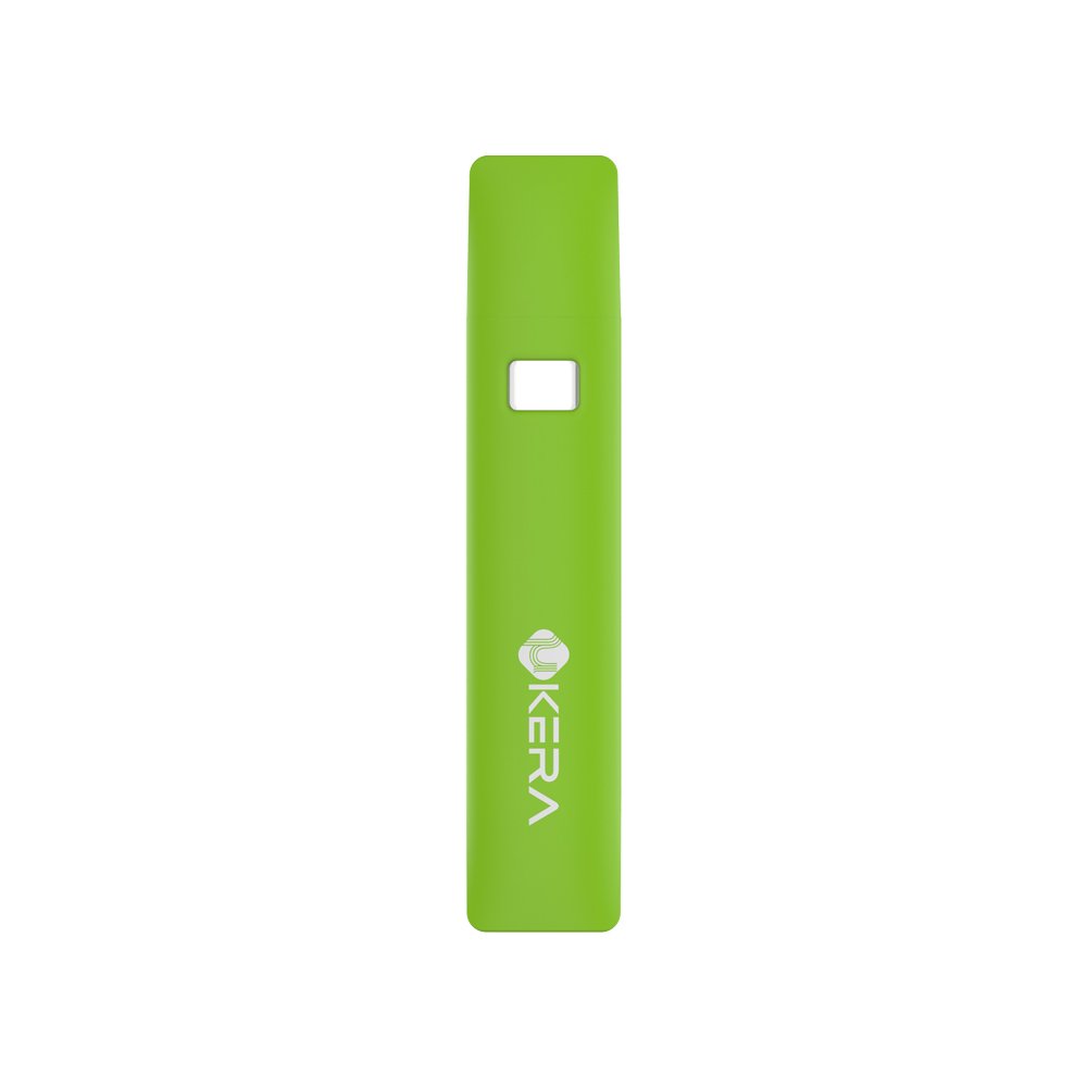 Technical cross-section diagram of the uKERA Air AIO vape illustrating its dual bypass air channel for clog-free vapor delivery.