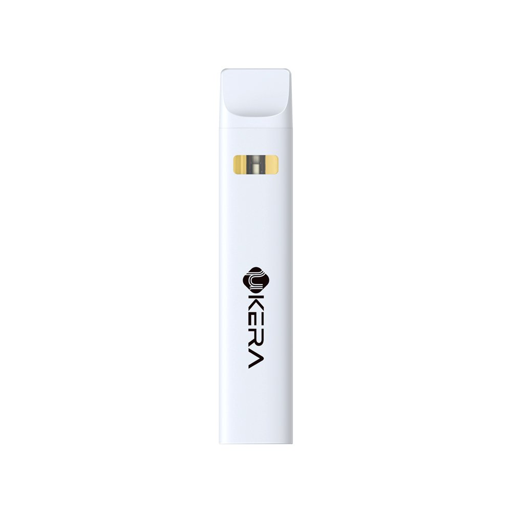 uKERA XP-R modern cannabis hardware with sleek minimalist aesthetics, positioned in a high-end, clean studio environment with a white vase backdrop