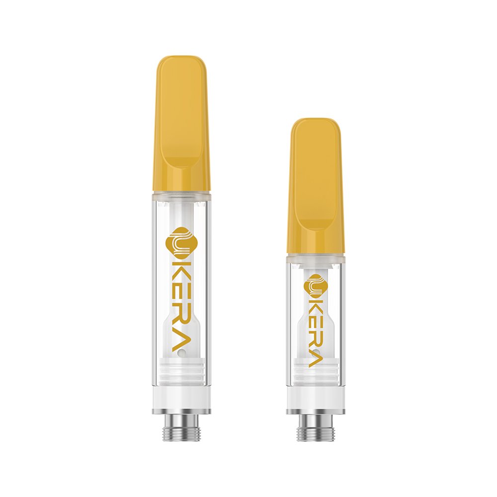uKERA G199 Zira yellow 510 thread cartridge showcasing advanced mesh coil and ceramic precision