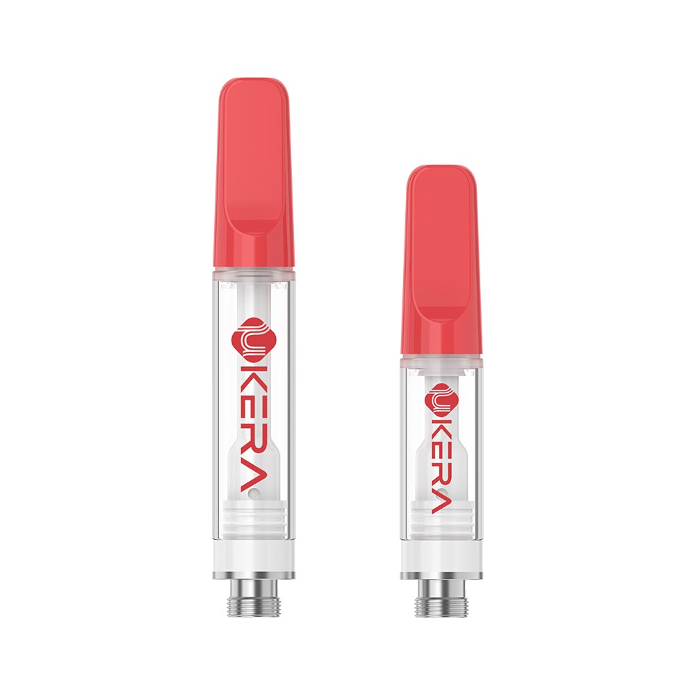 uKERA G199 Zira red 510 thread cartridge featuring leak-resistant design and zirconia ceramic construction